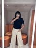  Áo polo xanh navy- 3 cúc viền trắng 