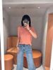  Áo CDG ngắn tay Hồng cài cúc 