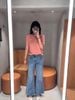  Áo CDG ngắn tay Hồng cài cúc 