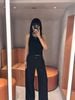  Quần vải đen có dây belt 