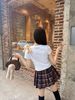  Áo croptop trắng gấu 