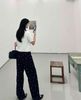  Áo CDG trắng ngắn tay 2 túi cúc đen 
