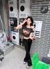 Áo croptop nâu xám đậm ánh tím gấu 