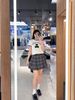  Áo phông trắng viền đen - chữ trên gấu 