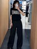  Quần vải đen có dây belt 