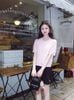  Áo CDG trám hồng ngắn tay 
