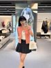  Áo CDG ngắn tay Hồng cài cúc 