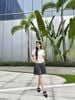  Áo phông ghi viền - gấu xám 