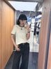 Quần jean đen mài, 2 túi trước xích bạc 