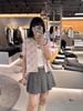  Áo CDG hồng ngắn tay full logo CC xám 