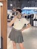  Áo phông ghi viền - gấu xám 