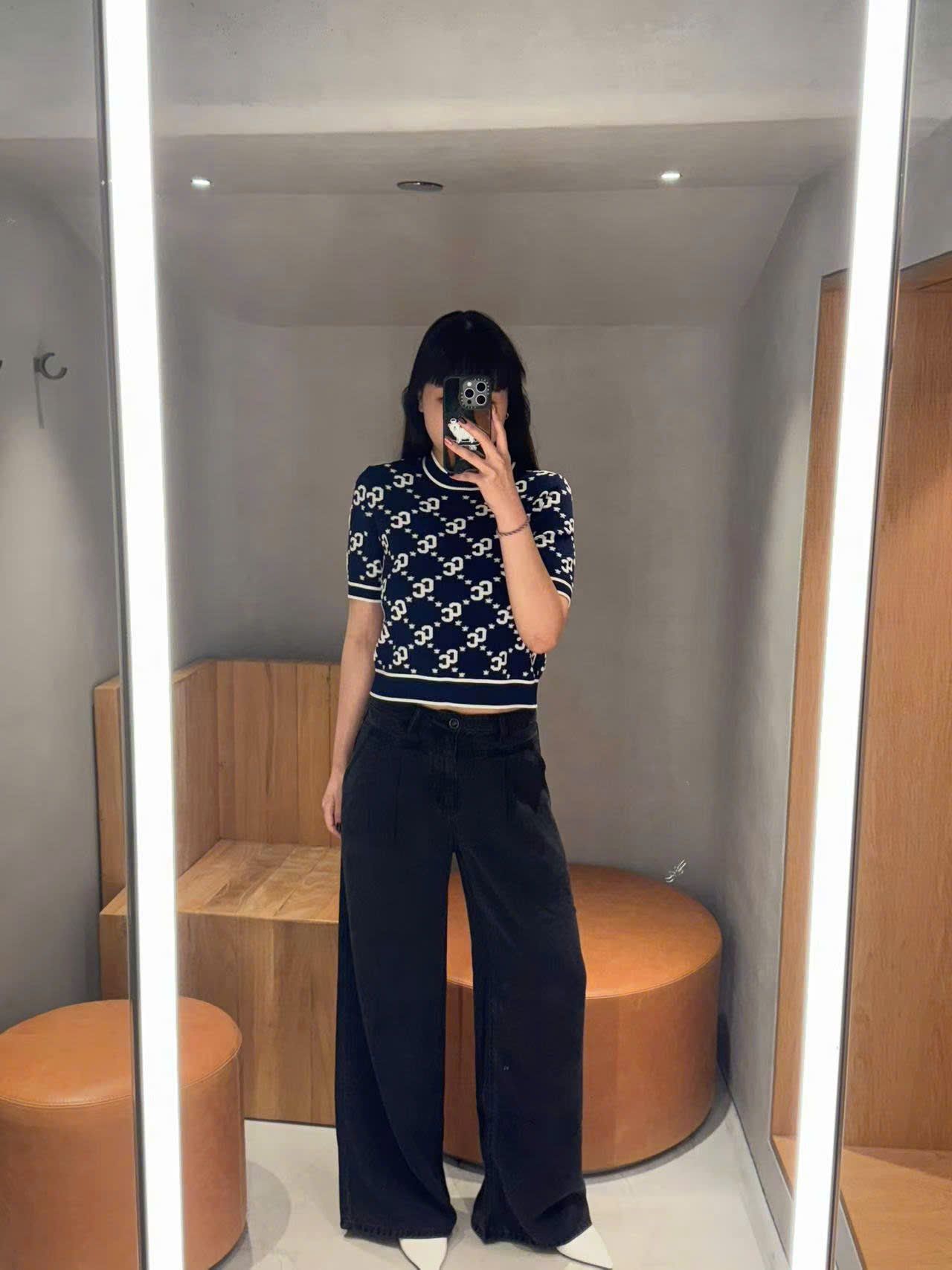  Quần jean giấy đen 