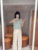  Áo Xanh ngọc chữ CC ngực - gấu ADORE trắng 