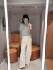  Áo Xanh ngọc chữ CC ngực - gấu ADORE trắng 