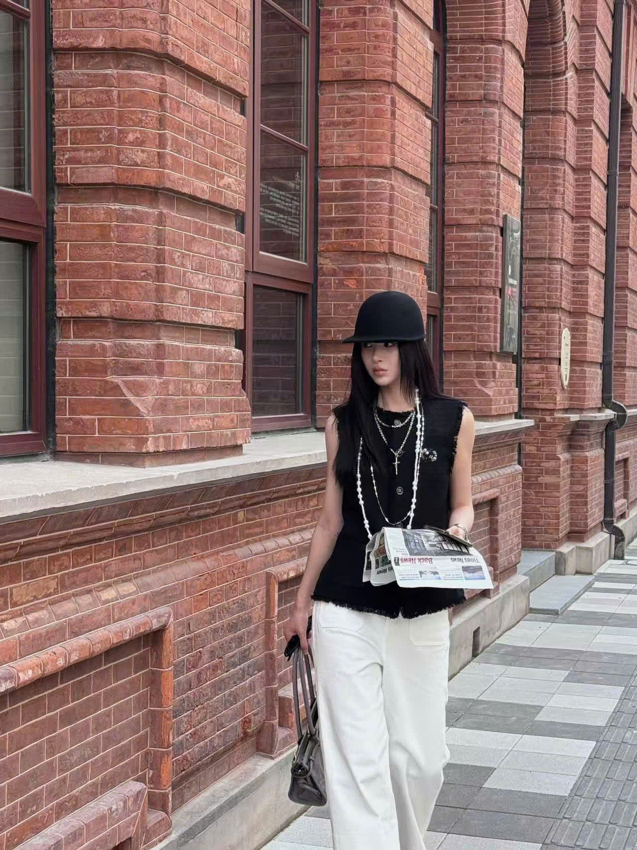  Vest ghile đen 