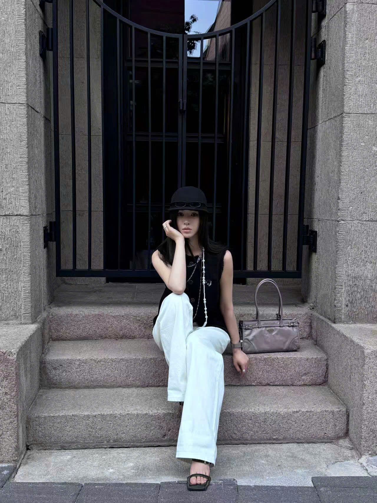  Vest ghile đen 