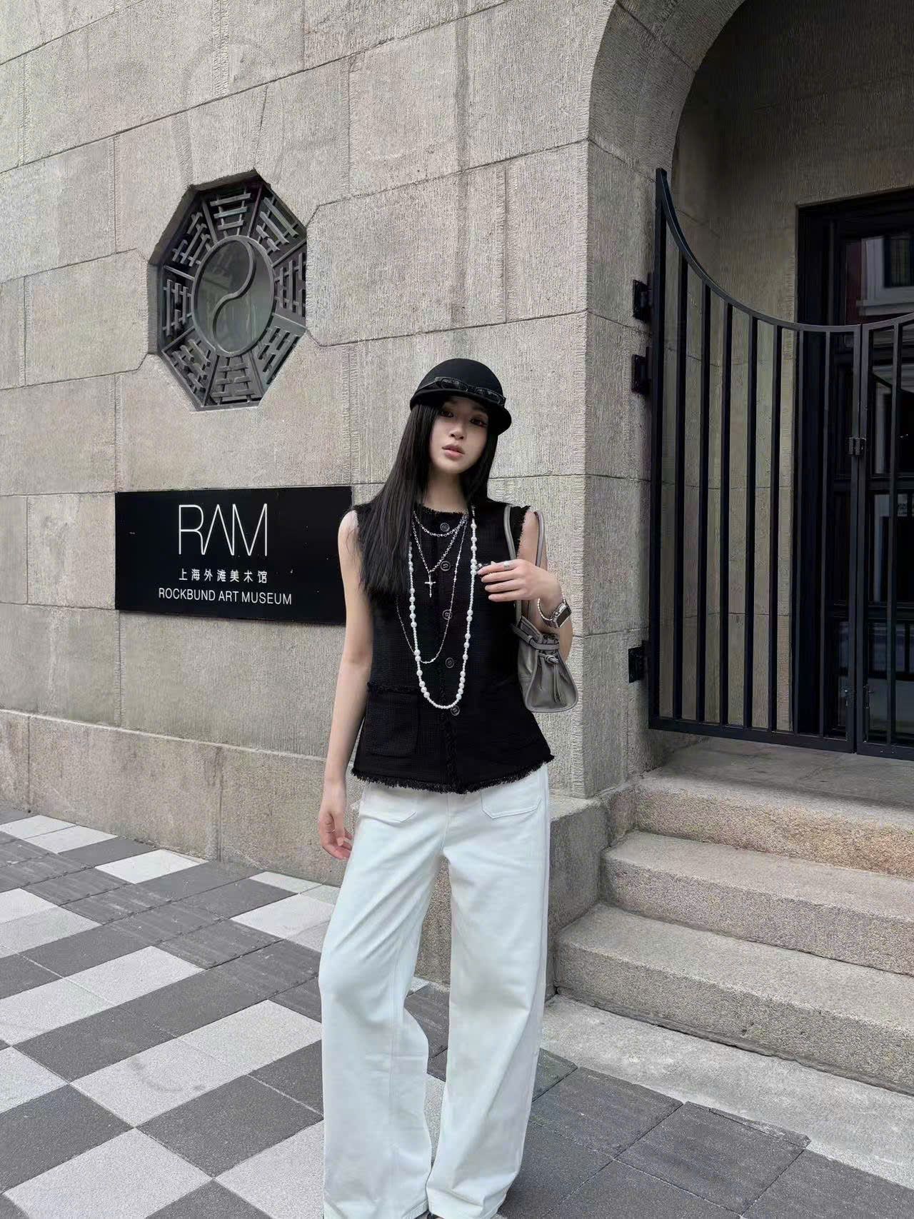  Vest ghile đen 