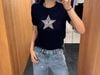  Áo navy ngắn tay, ngôi sao lớn đính đá ngực 