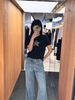  Áo navy ngắn tay, ngôi sao lớn đính đá ngực 