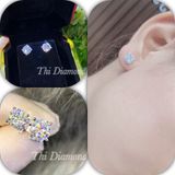  Bông Tai Nụ Đá Moissanite 5li4 THI DIAMOND 