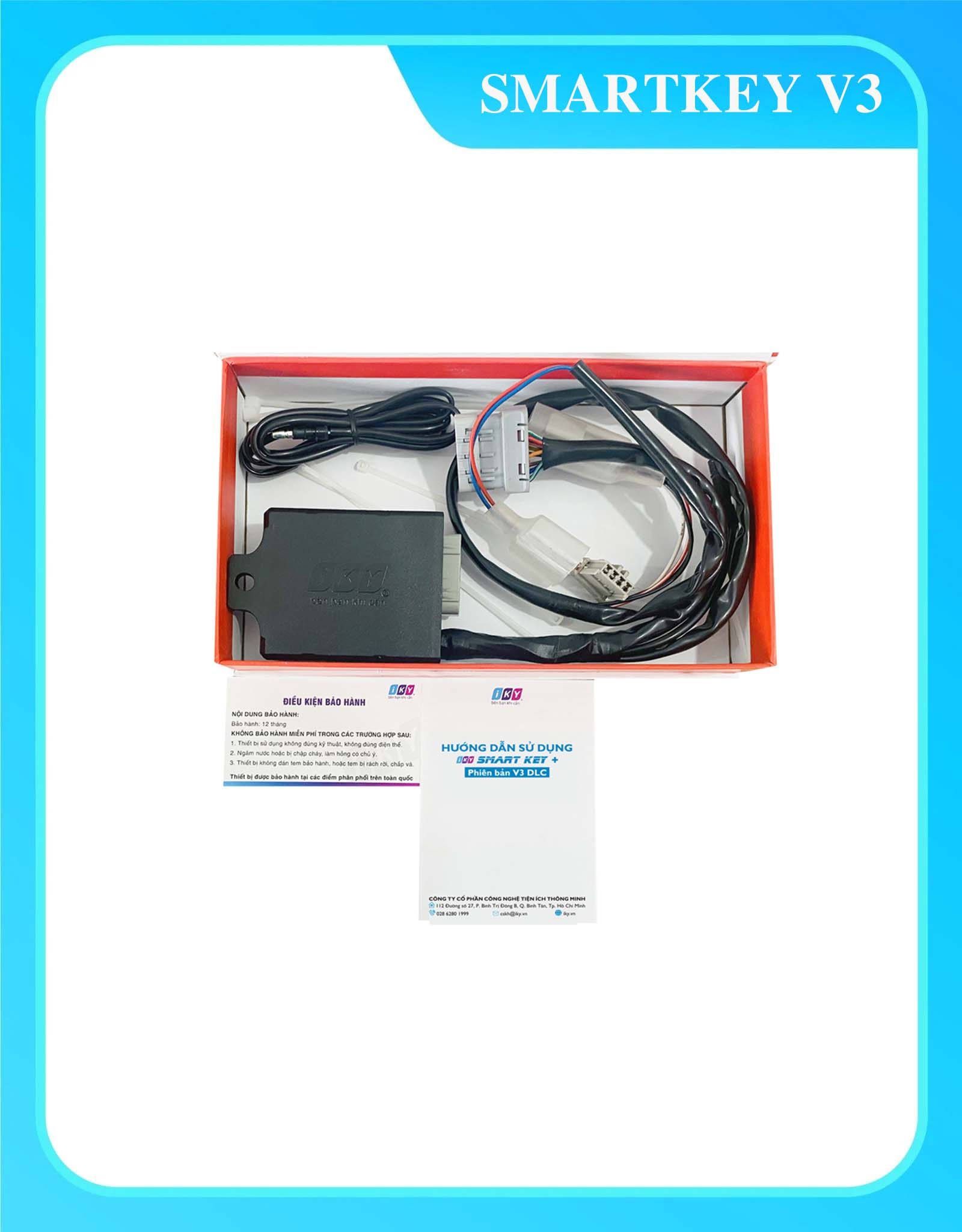  Smartkey V3 - Thiết Bị Chống Cướp Xe Máy Tích Hợp Khóa Smartkey 