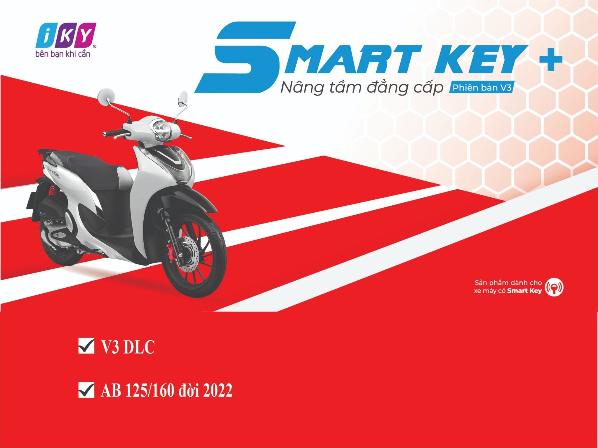  Smartkey V3 - Thiết Bị Chống Cướp Xe Máy Tích Hợp Khóa Smartkey 