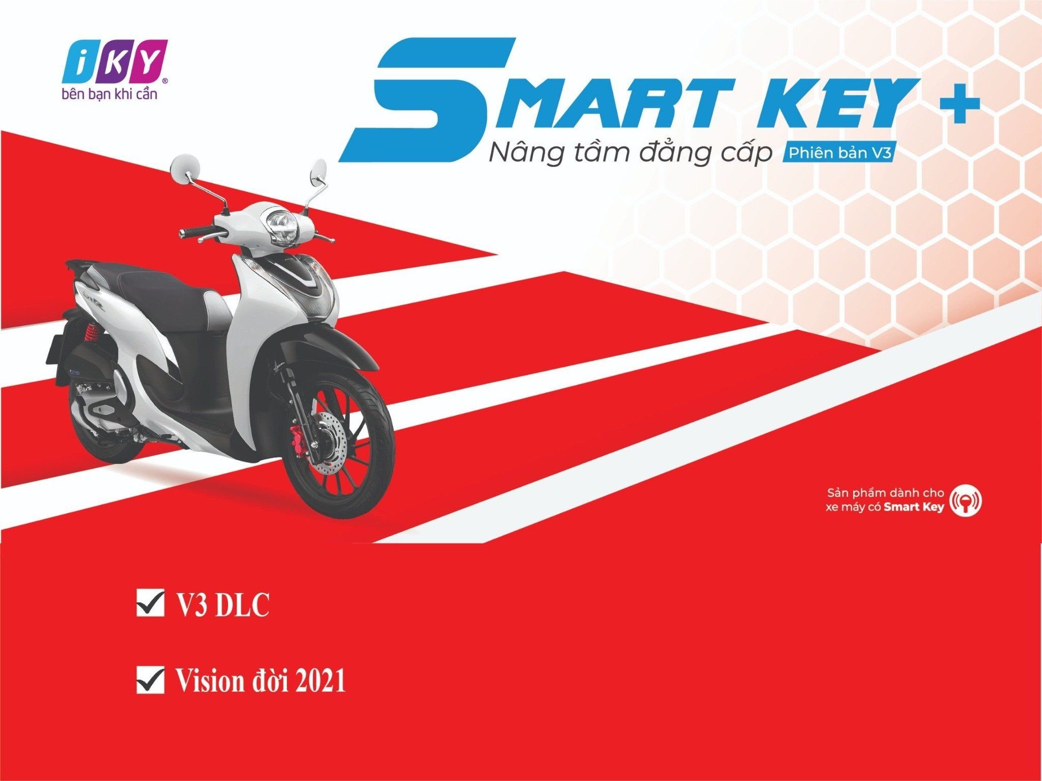  Smartkey V3 - Thiết Bị Chống Cướp Xe Máy Tích Hợp Khóa Smartkey 