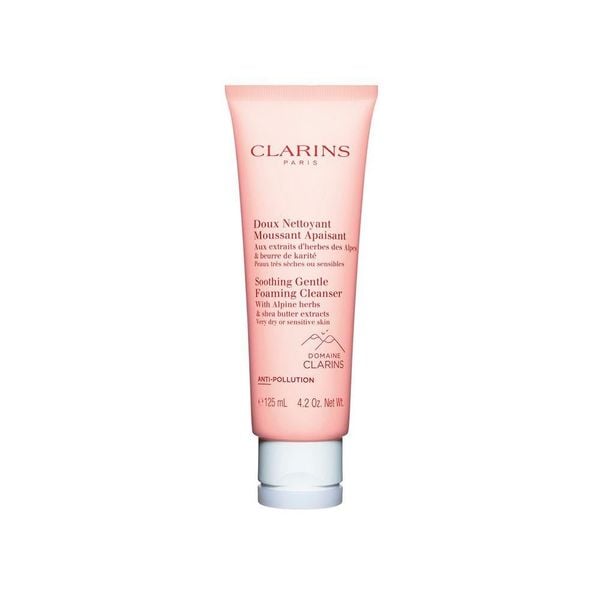 Sữa Rửa Mặt Tạo Bọt Clarins Dành Cho Da Khô/Da Nhạy Cảm 125ml Soothing Gentle Foaming Cleanser