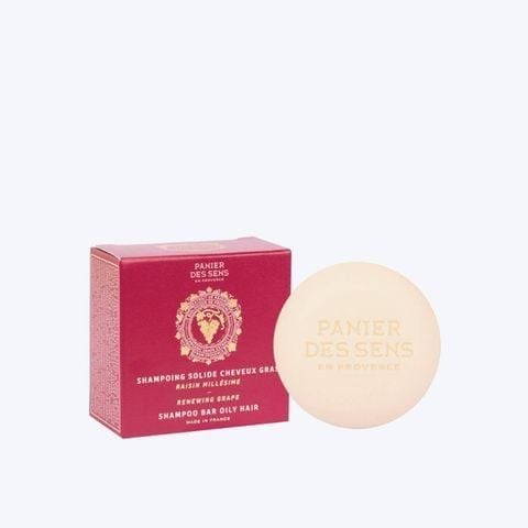 Bánh Xà Phòng Gội Đầu Panier Des Sens Hương Nho Dành Cho Tóc Dầu 75g