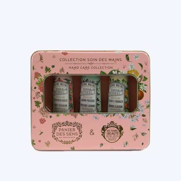 Hộp Dưỡng Da Tay Hương Hoa Cam/ Hoa Hồng Phong Lữ/ Hoa Nhài Panier Des Sens Absolutes Orange Blossom/ Rose Geranium/ Jasmine 3x30ml