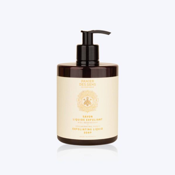 Xà Phòng Dạng Lỏng Panier Des Sens Tẩy Tế Bào Chết Chiết Xuất Mật Ong Intemporels Honey 500ml