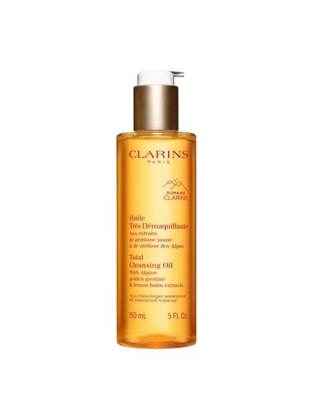 Dầu Tẩy Trang Clarins Dùng Cho Mặt, Mắt Và Môi 150ml Total Cleansing Oil