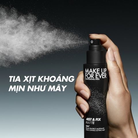 Xịt Khóa Trang Điểm MAKE UP FOR EVER Kiềm Dầu 100ml Mist & Fix Matte