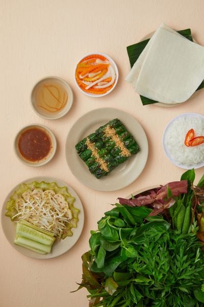  Bò Nướng Cuốn Bánh Tráng 