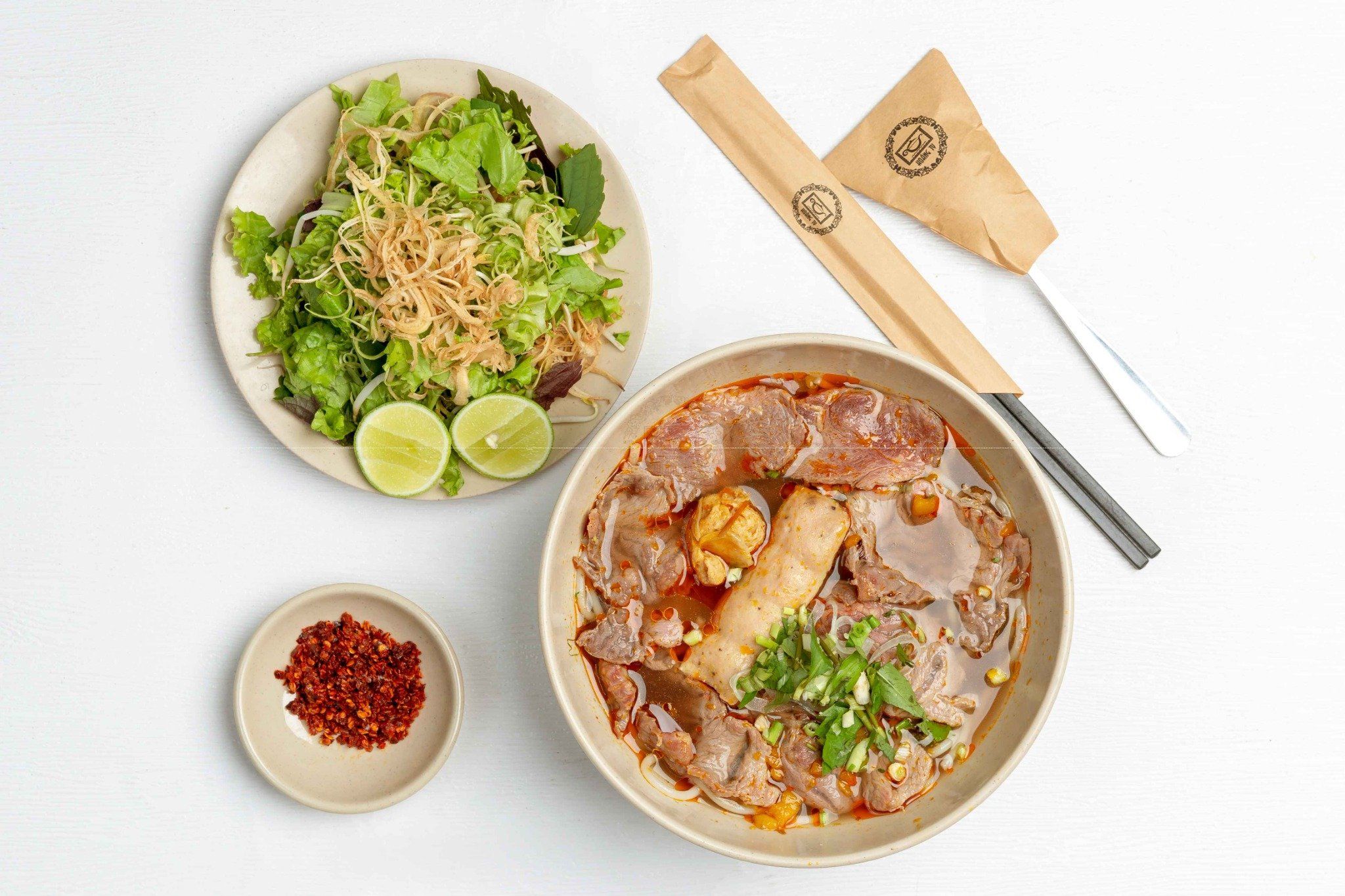  Bún Bò Tái Bắp Hoa 