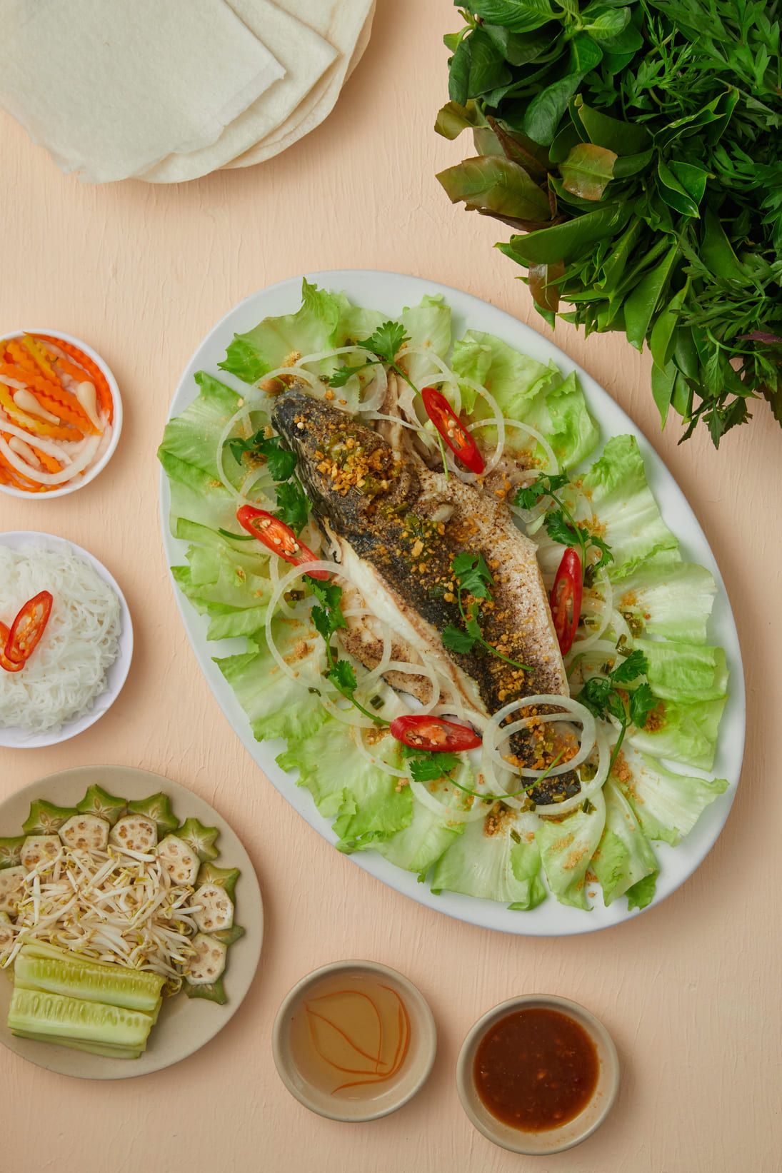  Cá Lóc Cuốn Bánh Tráng 