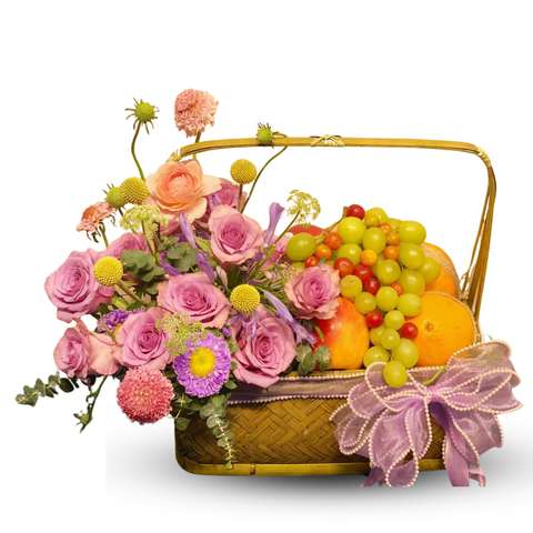 Giỏ quà trái cây nhập khẩu hoa tươi 02