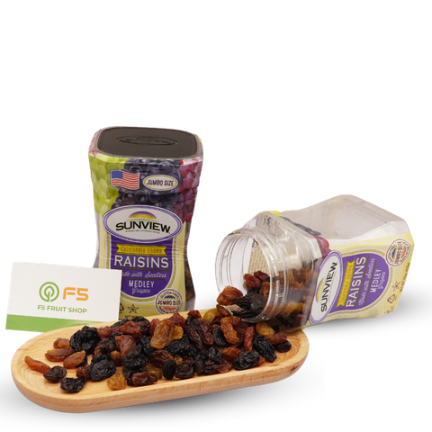 Nho khô Mỹ Sunview hộp Mix (12x425g)