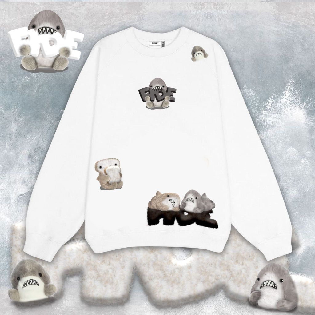 Áo Sweater FIDE SHARK unisex nam nữ Sweater Cotton oversize form rộng -SW02