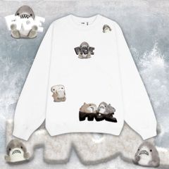 Áo Sweater FIDE SHARK unisex nam nữ Sweater Cotton oversize form rộng -SW02