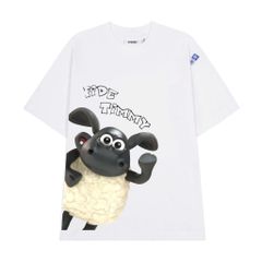 Áo thun FIDE Cừu Shaun phông trơn nam nữ cổ tròn unisex SHAUN 04