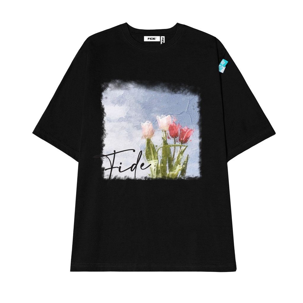 Áo thun FIDE phông unisex nam nữ form rộng ulzzang HOA TULIP
