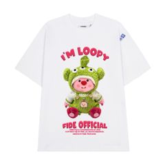 Áo thun FIDE LOOPY Hải Ly unisex form rộng cổ tròn LOOPY - AT16