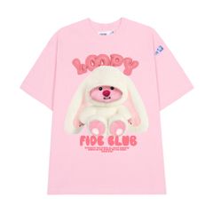 Áo thun FIDE LOOPY Hải Ly unisex form rộng cổ tròn LOOPY - AT14