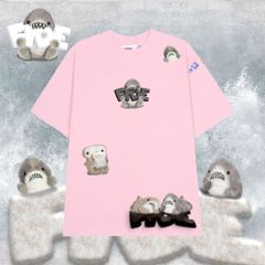 Áo thun FIDE shark unisex form rộng cổ tròn SHARK CUTE - AT09