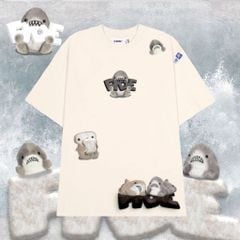 Áo thun FIDE shark unisex form rộng cổ tròn SHARK CUTE - AT09