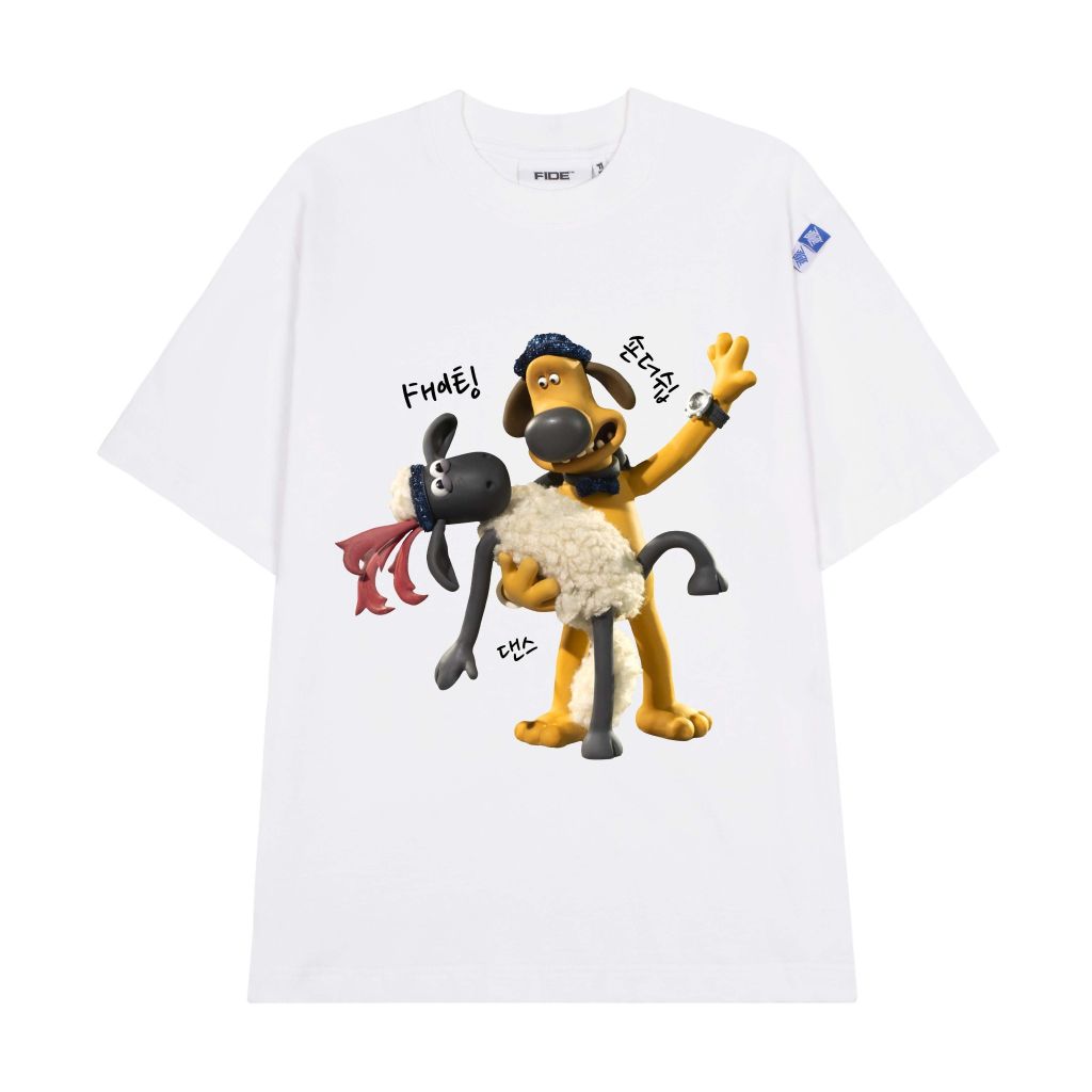 Áo thun FIDE Cừu shaun phông unisex nam nữ form rộng cổ tròn ulzzang SHAUN 11