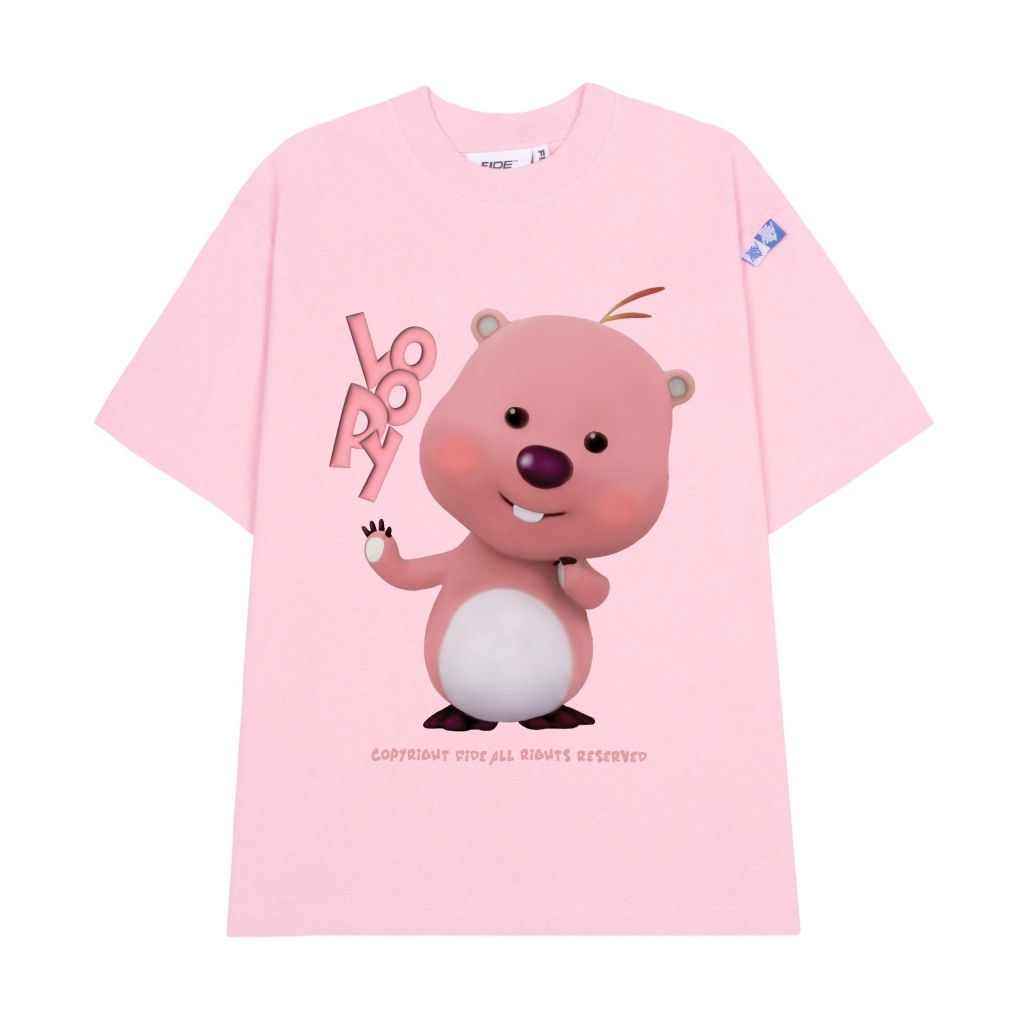 Áo thun FIDE LOOPY Hải Ly unisex form rộng cổ tròn LOOPY - AT21