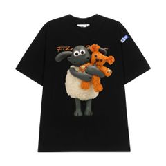 Áo thun FIDE Cừu Shaun phông trơn nam nữ cổ tròn unisex SHAUN 05