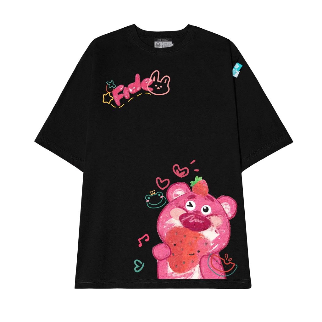 Áo thun FIDE phông trơn nam nữ cổ tròn FIDE GẤU LOTSO 32